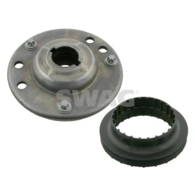 Immagine di SWAG 40 92 7997 Supporto ammortizzatore a molla Assale anteriore con materiale di montaggio cuscinetto sfere, dado SAAB: 9 3 Station Wagon