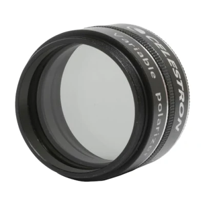Immagine di Celestron 94107 Filtro polarizzatore variabile per la Luna Riduce luminosità e l&#039;abbagliamento, compatibile con oculari 1.25&quot; adatto all&#039;osservazione di Luna, Venere stelle doppie, Nero