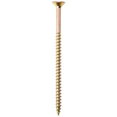 Immagine di Forgefix FORMPS6100Y Vite Multiuso Compatibile Pozi CSK ST ZYP 6,0 x 100 mm, Confezione da 100, Altri, 6 100mm, Set di Pezzi