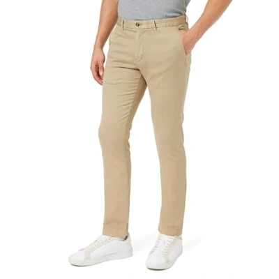 Immagine di Tommy Hilfiger Chino Bleecker Structure GMD MW0MW33910 Pantaloni in Tessuto, Beige (Batique Khaki), 33W / 34L Uomo