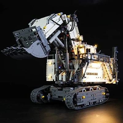 Immagine di LIGHTAILING Set di Luci per (Technic Power Functions Escavatore Liebherr R 9800) Modello da Costruire Kit Luce LED Compatibile con Lego 42100 (Non Incluso nel Modello)