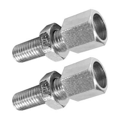 Immagine di cyclingcolors 2x vite di regolazione regolatore cavo acceleratore viti M8 x 40 mm freno moto scooter bicicletta