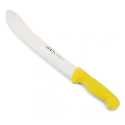 Immagine di Arcos Serie 2900 Coltello Scannare Macellaio Bistecca Lama Acciaio Inossidabile Nitrum 300 mm Manico Polipropilene Colore Giallo