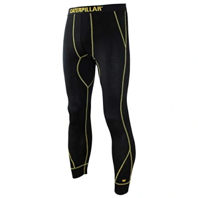 Immagine di Caterpillar Pantaloni Termici, Assorbimento umidità, Caldo, Comodo, Tessuto di Alta qualità (Nero, L)