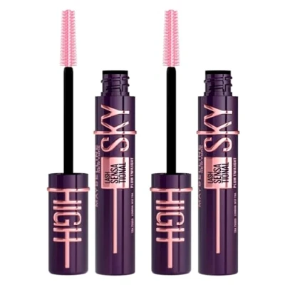 Immagine di Maybelline New York Sky High Lash Sensational Mascara Volumizzante e Allungante Sguardo Intenso Zero Grumi Scovolino Flessibile Colore Plum Twilight 2