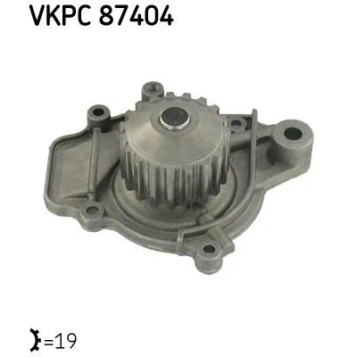 Immagine di SKF VKPC 87404 Pompa acqua 19 con guarnizioni Metallo per trasmissione cinghia dentata HONDA: Civic 6 Hatchback, V CRX 2
