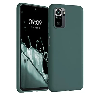 Immagine di kwmobile Custodia Compatibile con Xiaomi Redmi Note 10 / 10S Cover Back Case per Smartphone in Silicone TPU Protezione Gommata verde blu