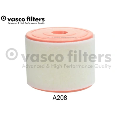 Immagine di DAVID VASCO A208 filtro aria 122 161 rotondo Cartuccia con prefiltro AUDI: A6 C7 Avant, Sedan, A7 Sportback