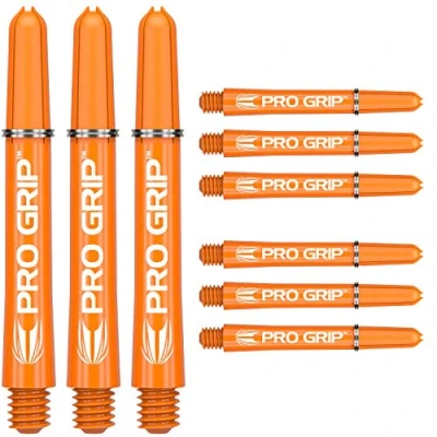 Immagine di TARGET Darts 3 X Sets of Shaft 9 Set di Freccette Arancioni PRO Grip con Manico Corto 22,9 cm in Totale Unisex, Short 34mm
