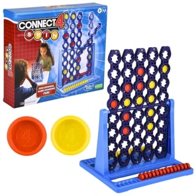 Immagine di Connect 4 Spin Game, Features Spinning Grid, 2 Player Board Games for Family and Kids, Strategy Games, Ages 8 Up
