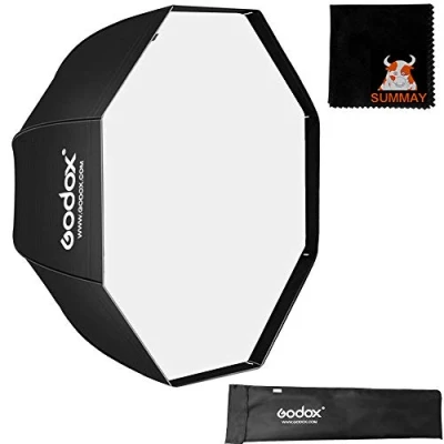 Immagine di GODOX 120 cm / 47.2in Portatile Softbox Ottagonale Ombrello Riflettore per Studio Photography Speedlite Flash