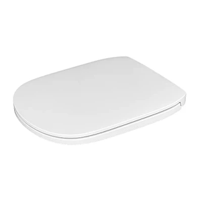 Immagine di Inbagno Copriwater Sedile WC Ideal Standard Tesi New con Chiusura Rallentata e Sgancio rapido, in Duroplast Bianco