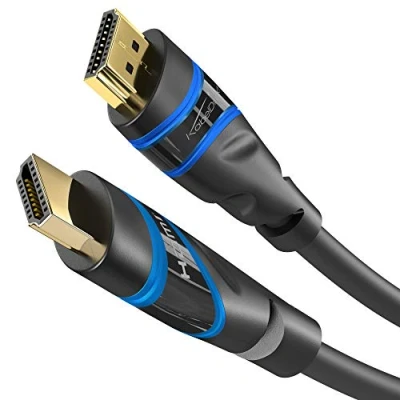 Immagine di KabelDirekt 1 m Cavo HDMI 4K (4K@120 Hz e 4K@60 per una spettacolare esperienza Ultra HD High Speed con Ethernet, compatibile 2.0/1.4, Blu ray/PS4/PS5/Xbox Series X/Switch, nero)