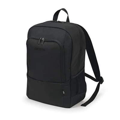 Immagine di DICOTA Eco Backpack BASE 15 17.3 Leggero zaino per computer portatile con imbottitura protettiva e spazio di stoccaggio, colore nero