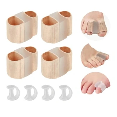 Immagine di 8 Pezzi Separatore Dita Alluce Valgo, Divaricatore Piede, Correttore per le dei Piedi, Valgo Donna Uomo