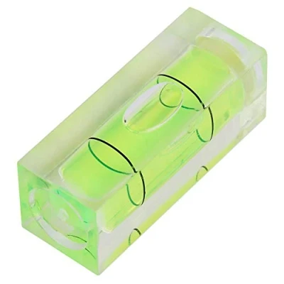 Immagine di 5 Pezzi Mini Bubble Spirit Level 15 x 40MM, Acrilico Standard livella a Bolla Gradi Mark Set