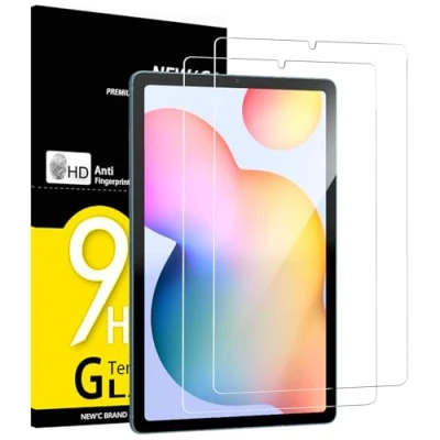 Immagine di NEW&#039;C 2 Pezzi, Pellicola Prottetiva per Samsung Galaxy Tab S6 Lite 2022/2020 10,4 Pollici, Vetro Temperato, Senza Bolle, Durezza 9H, 0,33mm Ultra Trasparente, Resistente