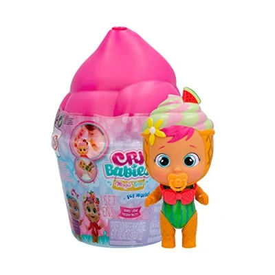 Immagine di CRY BABIES MAGIC TEARS Icy World Frozen Frutti, Bambole da Collezione a Sorpresa che Profumano di Frutta, Piangono Lacrime Vere Creano Neve, Gioco per Bambini +3 Anni