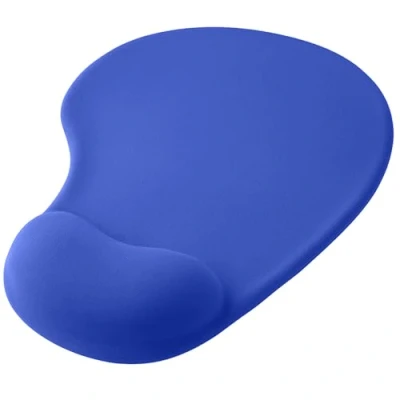 Immagine di OcioDual Tappetino per Mouse con Poggiapolsi, Colore Blu, Ergonomico Supporto in Gel, Tessuto Morbido Base Gomma Antiscivolo Laser e Ottici