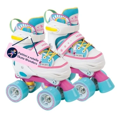 Immagine di HUDORA pattini a rotelle Wonders in diverse misure comodi per bambini regolabili su 4 di stile fino 60kg nylon pregio
