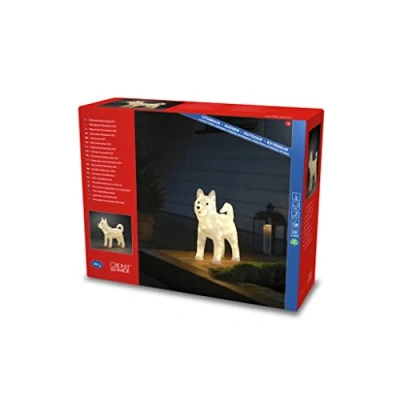 Immagine di Konstsmide 6244 103 figura acrilica ERP: G (A G) Cane Bianco caldo LED (monocolore)