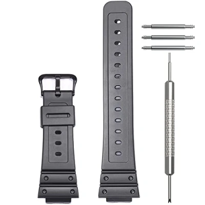 Immagine di WRISTARMOR cinturino in resina da uomo compatibile con Caiso DW5600E DW6900 GW6900 GWM5610 di ricambio gomma impermeabile