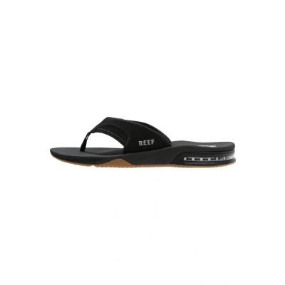 Immagine di Reef Fanning Infradito, Uomo, Taglia: 39, Black/silver Finta pelle di alta qualità