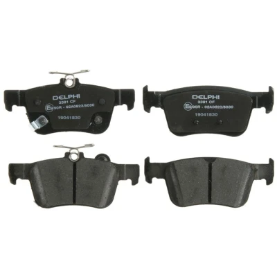Immagine di DELPHI LP3391 Kit pastiglie freno con segnalatore acustico usura lamierino anticigolío senza accessori HONDA: CIVIC 10, 10 Stufenheck