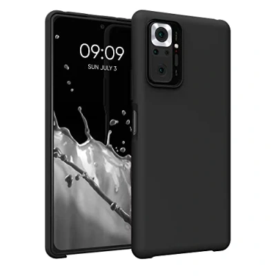 Immagine di kwmobile Cover per Xiaomi Redmi Note 10 Pro Custodia Back Case Smartphone in Silicone TPU Protezione Gommata nero