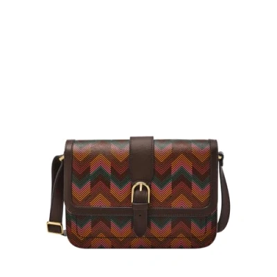 Immagine di Fossil Zoey Borsa in pelle, cotone o poliestere da donna, Multicolore, 25.4cm L x 7.62cm W 17.78cm H