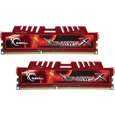 Immagine di G.Skill F3 12800CL10D 16GBXL 16 GB RipJawsx Memoria RAM (kit 2 x 8 GB, DDR3 1600 MHz, PC3 12800, CL 10), rosso