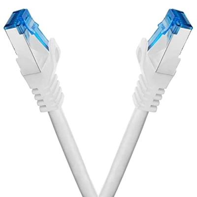 Immagine di BIGtec, cavo Ethernet, coppia ritorta 0,75m weiß 2&#039;er Sparpack