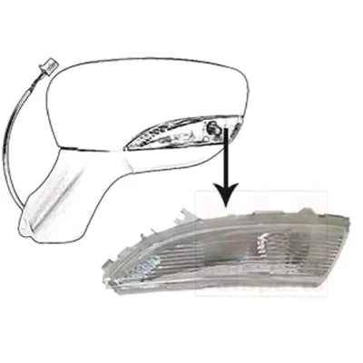 Immagine di VAN WEZEL 4373915 Frecce bianco Specchietto esterno sinistro RENAULT: Captur, Clio 4, Zoe, NISSAN: MICRA 5 mister auto, norauto, autozona