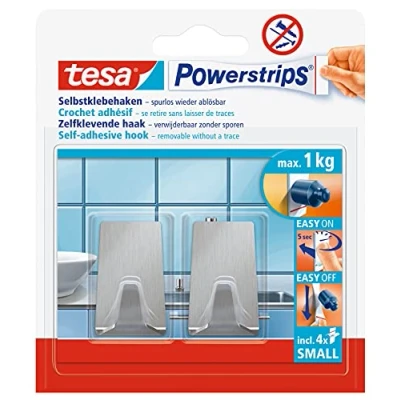 Immagine di tesa Powerstrips Hooks S metal rectangular
