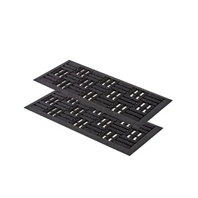 Immagine di Tappeto in gomma per porte esterne 25x60 cm set di 2 Dynamic antiscivolo zerbino esterno altezza: 6mm