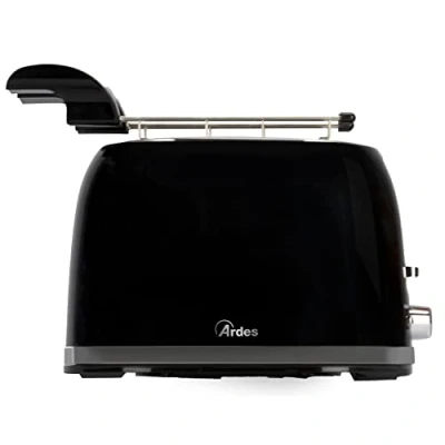 Immagine di ARDES ARTOAST03 TOSTO PRESTIGE Tostapane con Pinze per Toast Farciti 2 Timer 7 Tostature in Acciaio Inox + Raccoglibriciole Removibile e Avvolgicavo