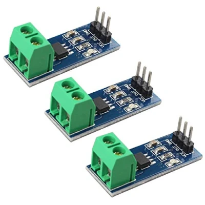 Immagine di HALJIA ACS712 Modulo sensore di corrente analogico, gamma 30 A, ACS712ELCTR 30A, compatibile con Arduino