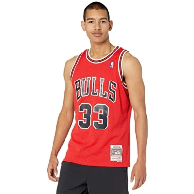Immagine di MITCHELL &amp; NESS Canotta Basket Uomo nba Swingman Jersey Scottie Pippen no.33 1997 98 Chibul Road M