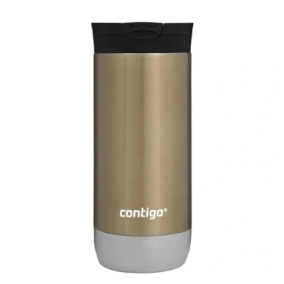 Immagine di Contigo Huron 2.0 Snapseal Tazza Termica da viaggio in acciaio inossidabile thermos caffe caffè asporto con coperchio facile pulire senza BPA Blueberry 470 ml