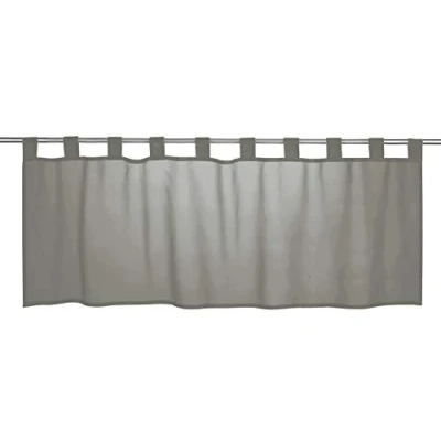 Immagine di Elbersdrucke tenda da bistrò Basic 07 grigio trasparente 48 x 140 cm corta per cucina finestra della privacy 198466