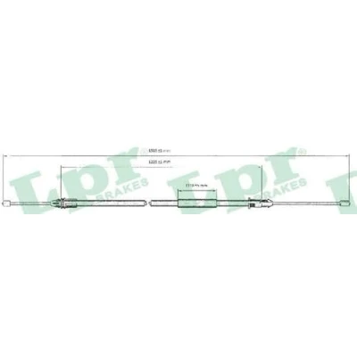 Immagine di LPR C0403B Cavo Freno 1508/1205 a disco