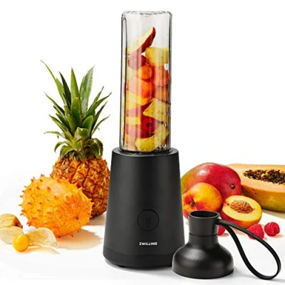 Immagine di Zwilling 36420 010 0 Frullatore, Smoothie Maker, Bottiglia con Tappo, 600 ml, 300 Watt, Acciaio Inox/Plastica, Nero