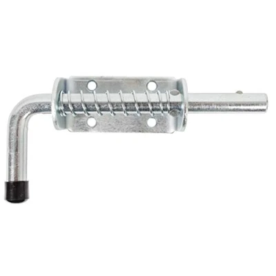 Immagine di GAH Alberts 204815 chiavistello tipo Pistolet con impugnatura tonda e molla zincato blu piastrina 85 x 40 mm Ø14 176