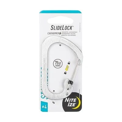 Immagine di NITE Ize CSL4 11 R6 Moschettone SlideLock, Gr. 4 52 mm x 78.5 3 1 pz.