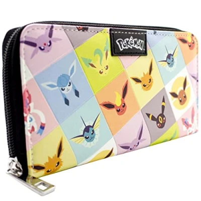 Immagine di Eevee Eeveelution Umbreon Jolteon Borsa/Portamonete Clutch Tasca per Monete &amp; Porta Carte, Multicolore