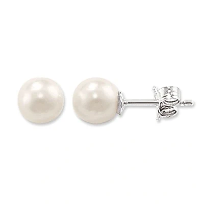 Immagine di Thomas SABO Perlenohrstecker Klein Orecchini, Donna, Taglia: One Size, Silver coloured, white