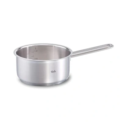 Immagine di Fissler Viseo Tegame in acciaio inox 1.4 L, 16 cm, senza coperchio, con scala di misurazione all&#039;interno, per fornelli a induzione