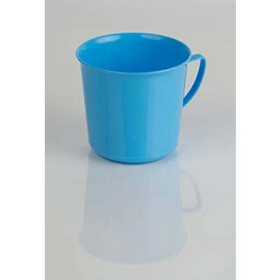 Immagine di Kimmel 21 000 1608 1 Tazza da tè con Manici, Riutilizzabile, infrangibile, 330 ml, Plastica, Azzurro