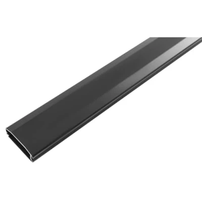 Immagine di my wall HZ2 1,1L Canalina per cavi con chiusura a scatto brevettata, organizer una casa o un ufficio, alluminio, larghezza 60 mm, accesso rapido ai