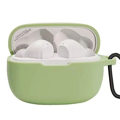 Immagine di GIOPUEY Cilicone Case per JBL Wave 200TWS, 200TWS Custodia, Ultrasottile, Resistente ai Graffi, Cover Verde